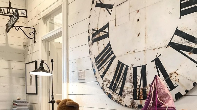 Joanna Gaines giant antique clock