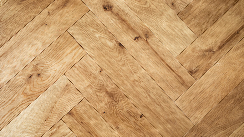 Close-up of natural wood floors and their grain