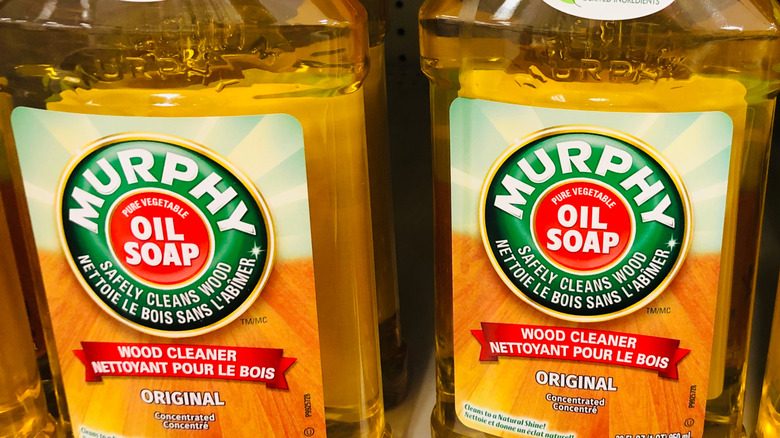 bottles of Murphy Oil Soap on a shelf