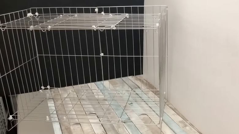 Shoe rack made with cooling racks