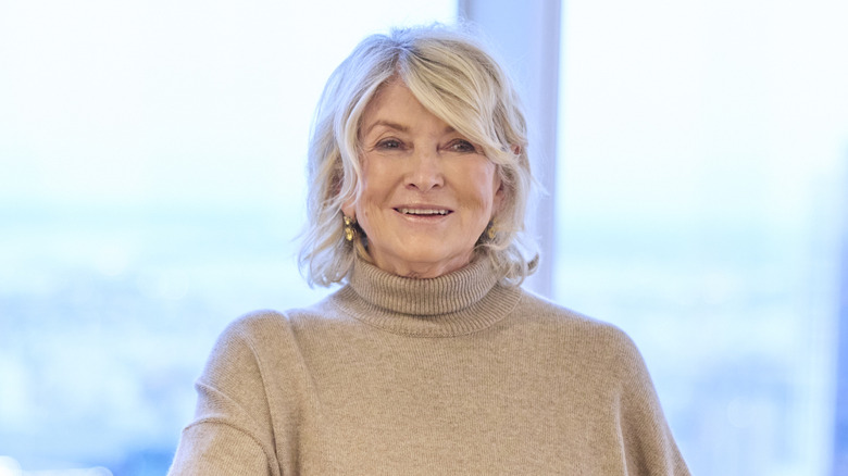 Martha Stewart waits to give a speech at a festival