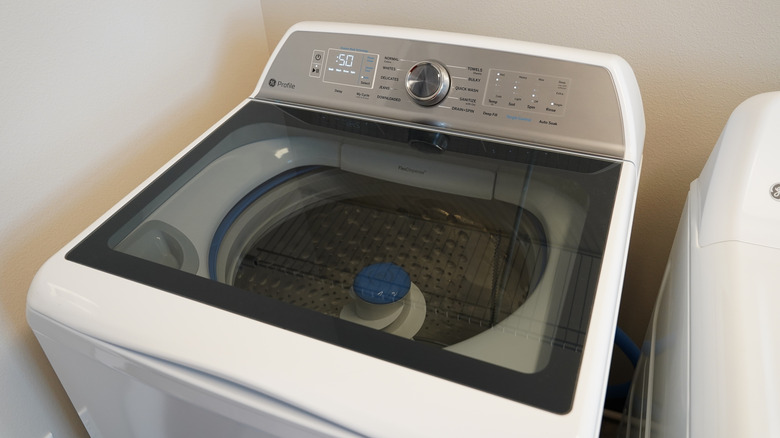 A current-generation top-loading washing machine