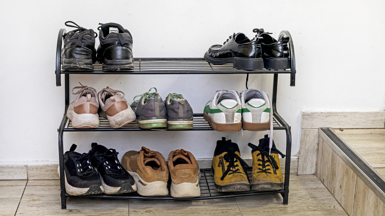 The Shoe Rack Hack That Makes Firewood Storage Ridiculously Easy