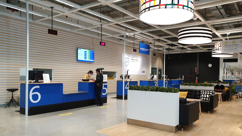 Customer service area of an IKEA