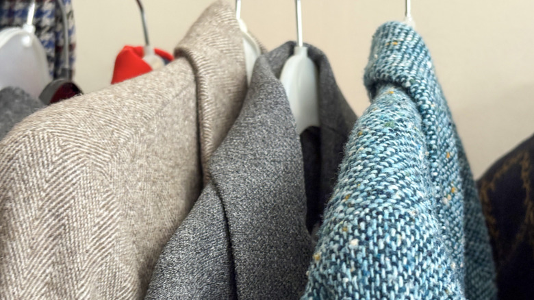 Coats on hangers