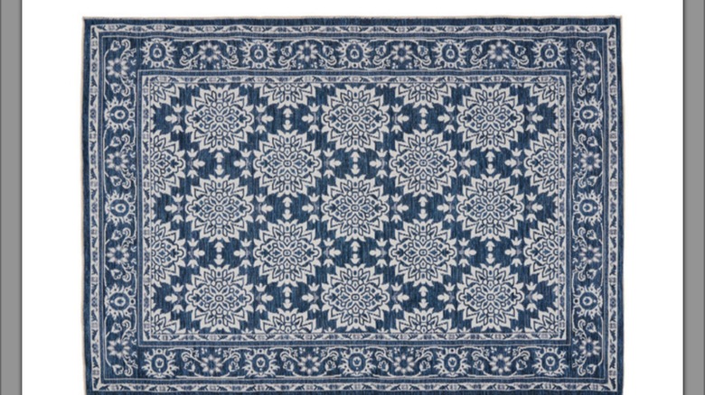 Kirkton House Blue Outdoor Rug
