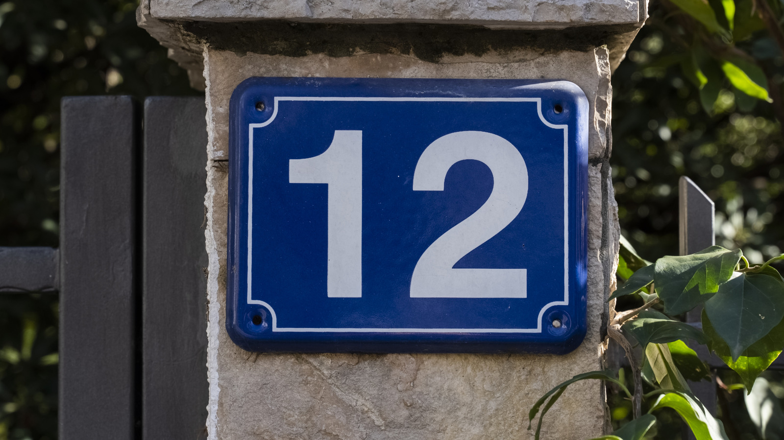 Why Do Some Houses Have Signs With Blue Numbers?