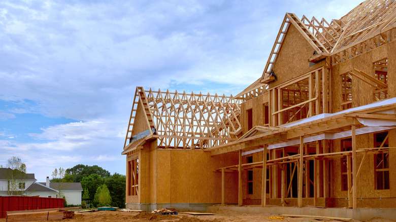 a house that is under construction