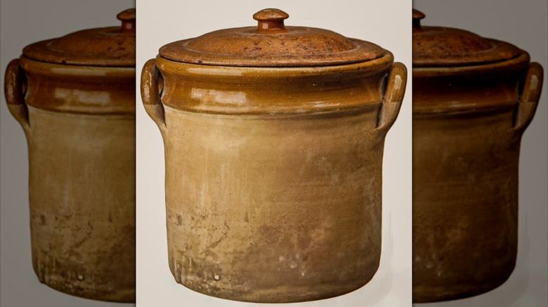 antique pickle crock