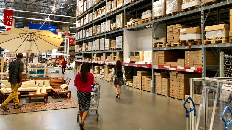 People shopping at IKEA
