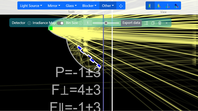 The Ray-Optics program used to model my Wi-Fi reflector