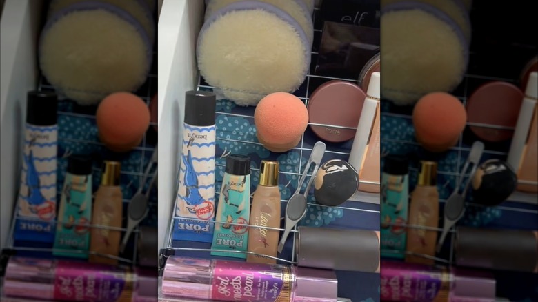 Cooling rack used as a drawer organizer for makeup