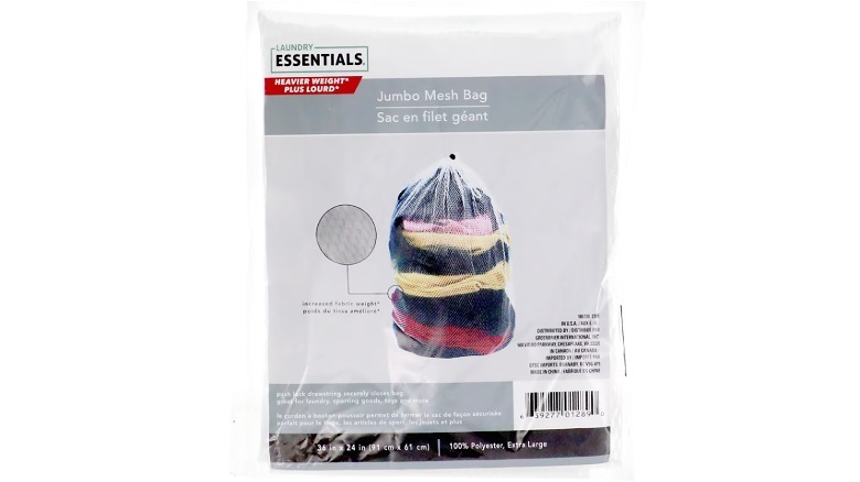Dollar Tree Essentials jumbo mesh bag in packaging